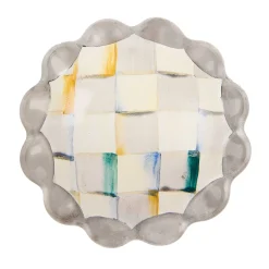 Finishing Touches|Room Accents|MacKenzie-Childs Sterling Check Round Knob