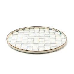 The Coffee Shop|Bar Entertaining|MacKenzie-Childs Sterling Check Round Tray