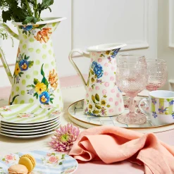 The Coffee Shop|Bar Entertaining|MacKenzie-Childs Sterling Check Round Tray