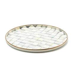 The Coffee Shop|Bar Entertaining|MacKenzie-Childs Sterling Check Round Tray