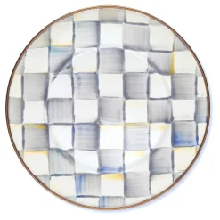 Dinnerware & Flatware|MacKenzie-Childs Sterling Check Salad/Dessert Plate