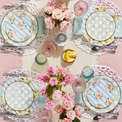 Dinnerware & Flatware|MacKenzie-Childs Sterling Check Salad/Dessert Plate