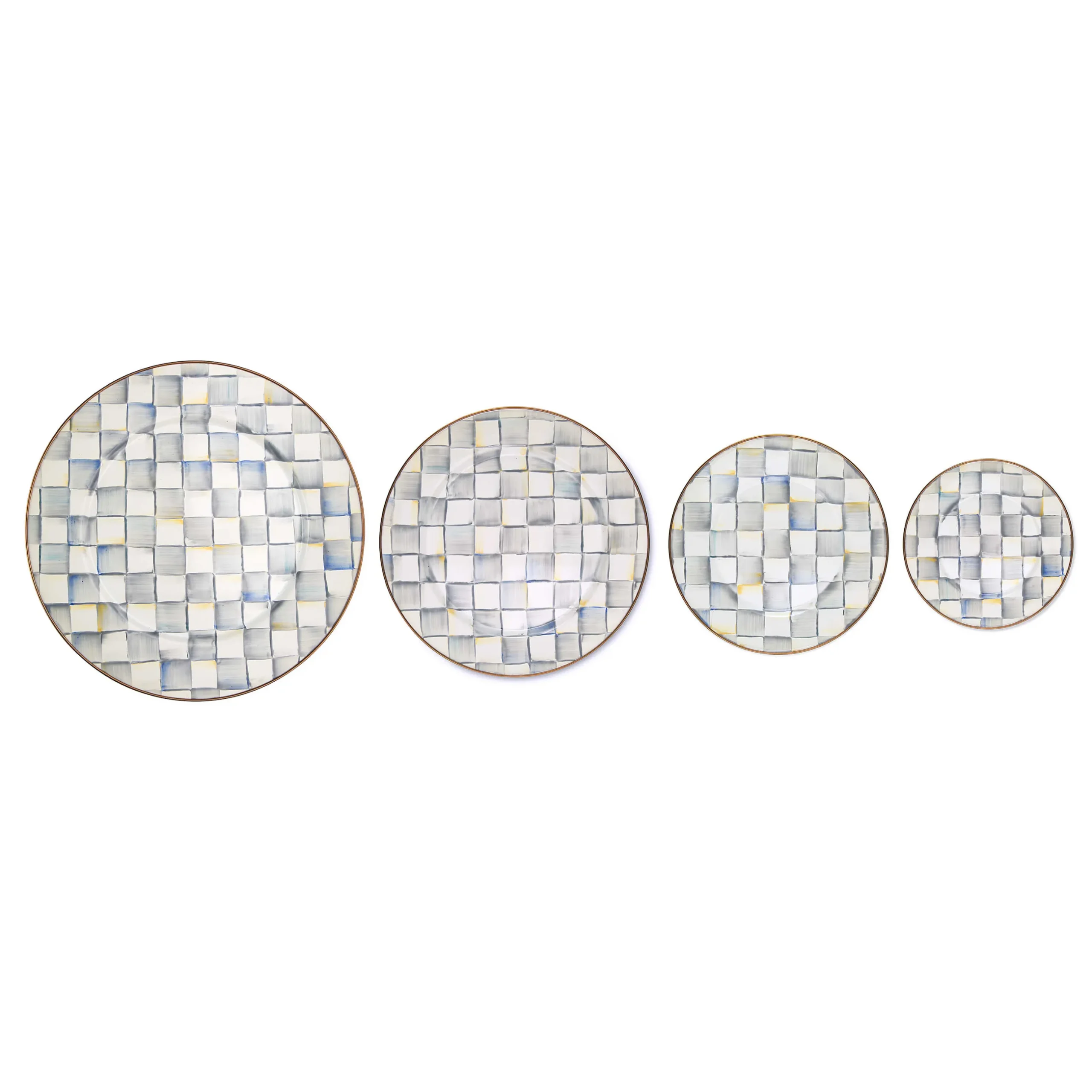 Bar Entertaining|Serveware|MacKenzie-Childs Sterling Check Serving Platter