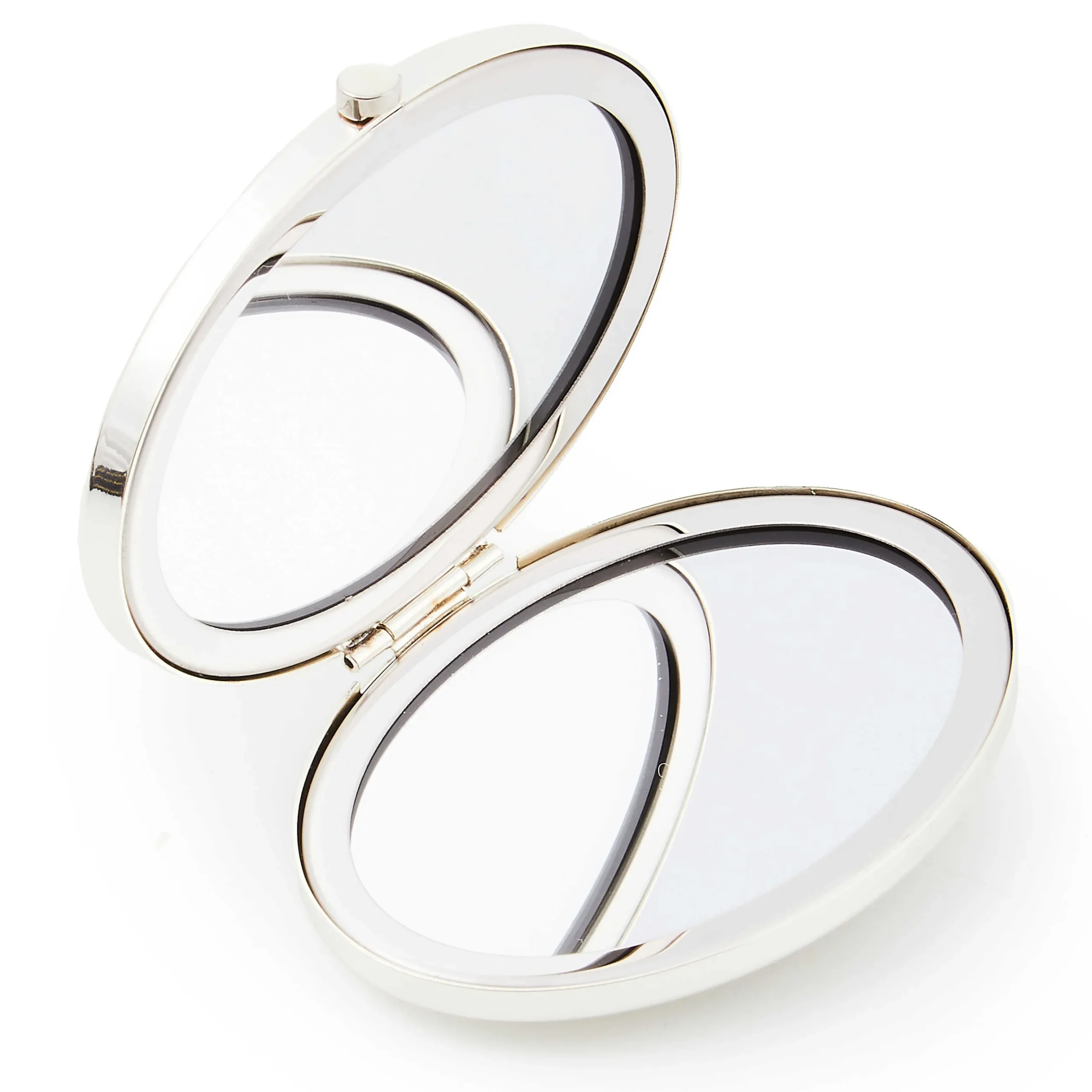 Accessories|MacKenzie-Childs Sterling Check Silver Plated Compact Mirror