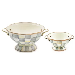 Kitchen & Dining Sets|Serveware|MacKenzie-Childs Sterling Check Simply Almost Everything Bowls, Set of 2