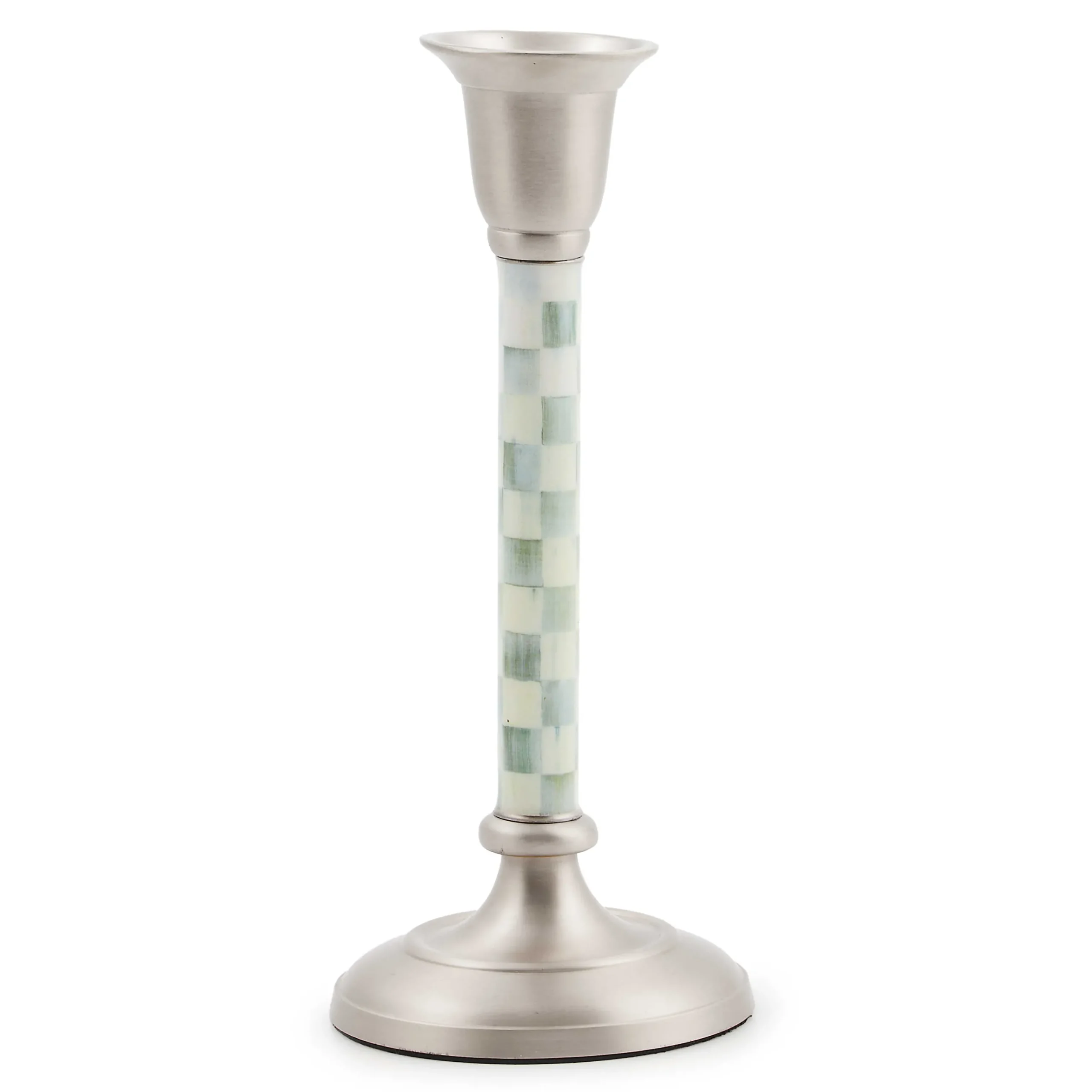 Candles & Fragrances|Table Accessories|MacKenzie-Childs Sterling Check Small Candlestick