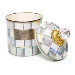 Room Accents|Kitchen Storage & Organization|MacKenzie-Childs Sterling Check Small Canister