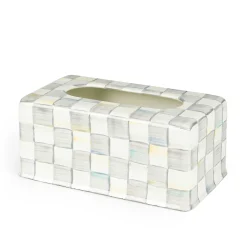 Bath & Bath Accessories|Room Accents|MacKenzie-Childs Sterling Check Standard Tissue Box Cover