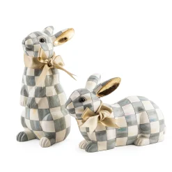 Easter|Spring|MacKenzie-Childs Sterling Check Standing Bunny
