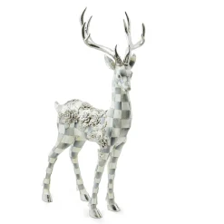 Holiday|Room Accents|MacKenzie-Childs Sterling Check Standing Silver Garland Deer