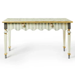 Storage Furniture|Living Room|MacKenzie-Childs Sterling Check Stripe Console Table