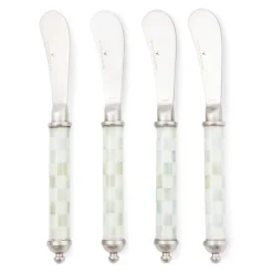 Fall Entertaining|Serveware|MacKenzie-Childs Sterling Check Supper Club Spreaders Set