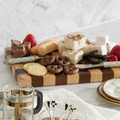 Fall Entertaining|Serveware|MacKenzie-Childs Sterling Check Supper Club Spreaders Set