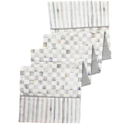 Kitchen & Table Linens|MacKenzie-Childs Sterling Check Table Runner