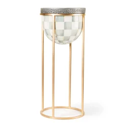 Outdoor|Room Accents|MacKenzie-Childs Sterling Check Tall Plant Stand