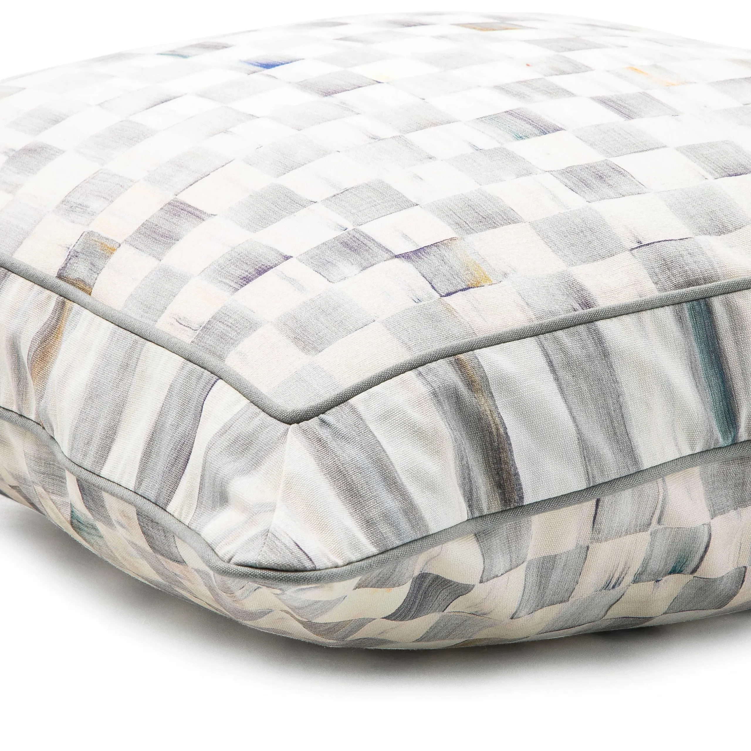 Pillows, Throws, & Cushions|MacKenzie-Childs Sterling Check Throw Pillow
