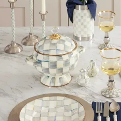 Fall Entertaining|Serveware|MacKenzie-Childs Sterling Check Tureen