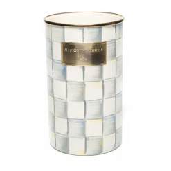 Kitchen Storage & Organization|MacKenzie-Childs Sterling Check Utensil Holder