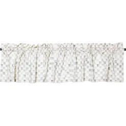 Room Accents|MacKenzie-Childs Sterling Check Valance