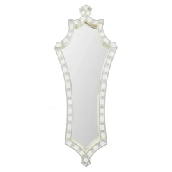 Room Accents|MacKenzie-Childs Sterling Check Wall Mirror