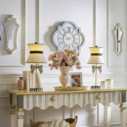 Room Accents|MacKenzie-Childs Sterling Check Wall Mirror