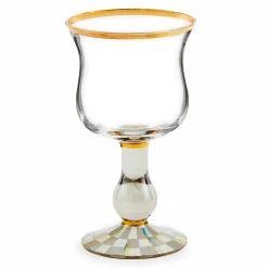 Fall Entertaining|Drinkware|MacKenzie-Childs Sterling Check Wine Glass