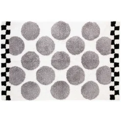 Rugs|Bath & Bath Accessories|MacKenzie-Childs Sterling Dot Bath Rug