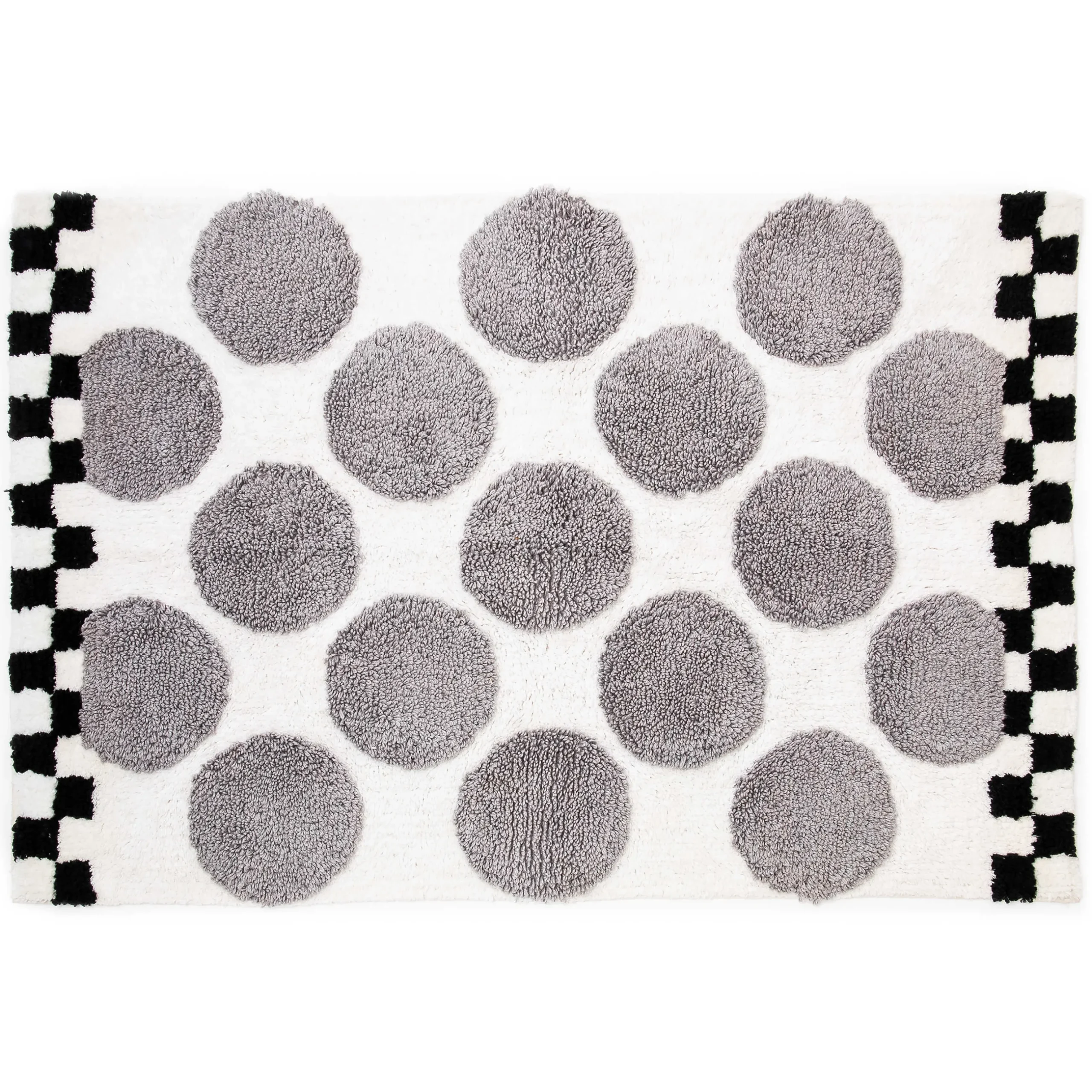 Rugs|Bath & Bath Accessories|MacKenzie-Childs Sterling Dot Bath Rug