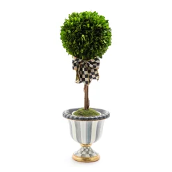 Outdoor|Room Accents|MacKenzie-Childs Sterling Stripe Tabletop Urn