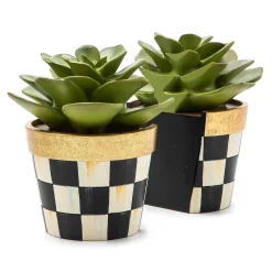 Greenery & Florals|Room Accents|MacKenzie-Childs Succulent Bookends