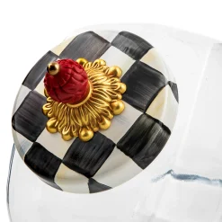 Kitchen Storage & Organization|MacKenzie-Childs Sweets Jar with Courtly Check Enamel Lid