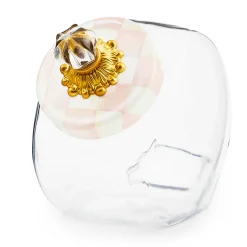 Spring|Kitchen Storage & Organization|MacKenzie-Childs Sweets Jar with Rosy Check Enamel Lid