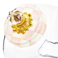 Spring|Kitchen Storage & Organization|MacKenzie-Childs Sweets Jar with Rosy Check Enamel Lid