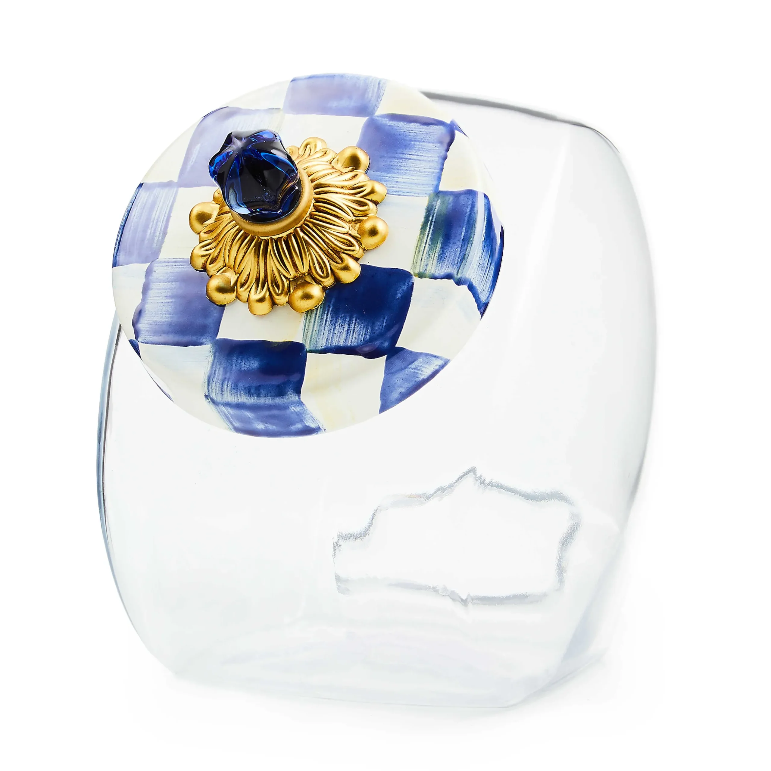 Kitchen Storage & Organization|MacKenzie-Childs Sweets Jar with Royal Check Lid