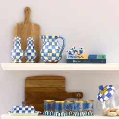Kitchen Storage & Organization|MacKenzie-Childs Sweets Jar with Royal Check Lid