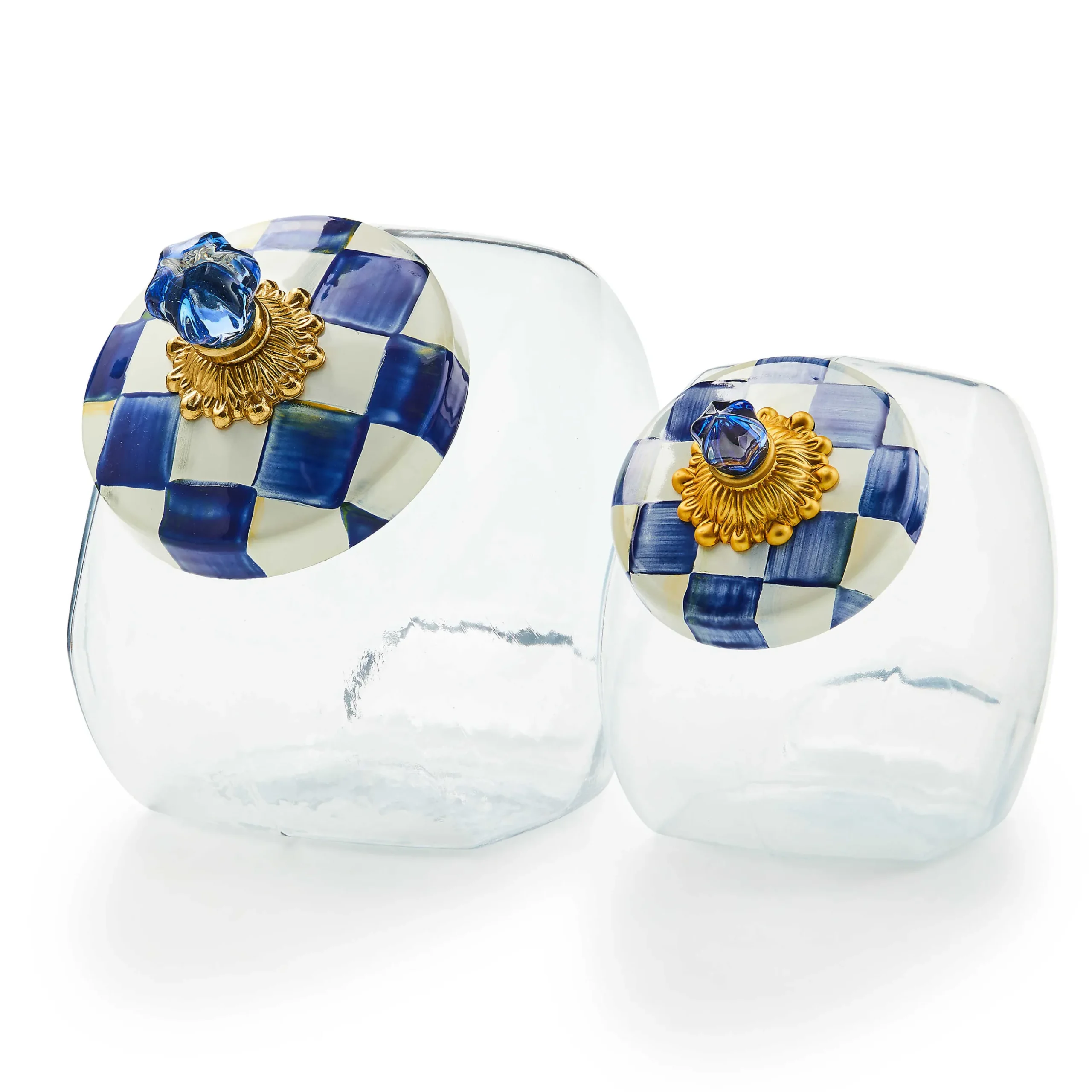 Kitchen Storage & Organization|MacKenzie-Childs Sweets Jar with Royal Check Lid