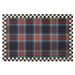 Rugs|MacKenzie-Childs Tartan Black 2' x 3' Floor Mat