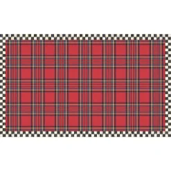 Rugs|MacKenzie-Childs Tartan Red 3' x 5' Floor Mat