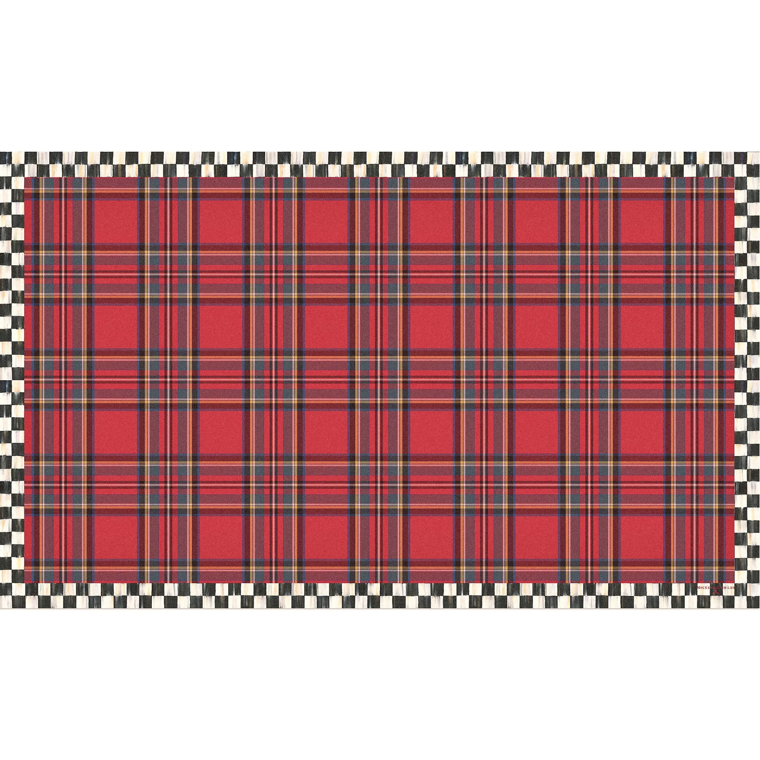 Rugs|MacKenzie-Childs Tartan Red 3' x 5' Floor Mat