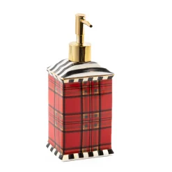 Holiday|Bath & Bath Accessories|MacKenzie-Childs Tartan Red Soap Pump