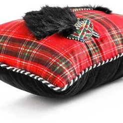 Holiday|Pillows, Throws, & Cushions|MacKenzie-Childs Tartan Scottie Lumbar Pillow
