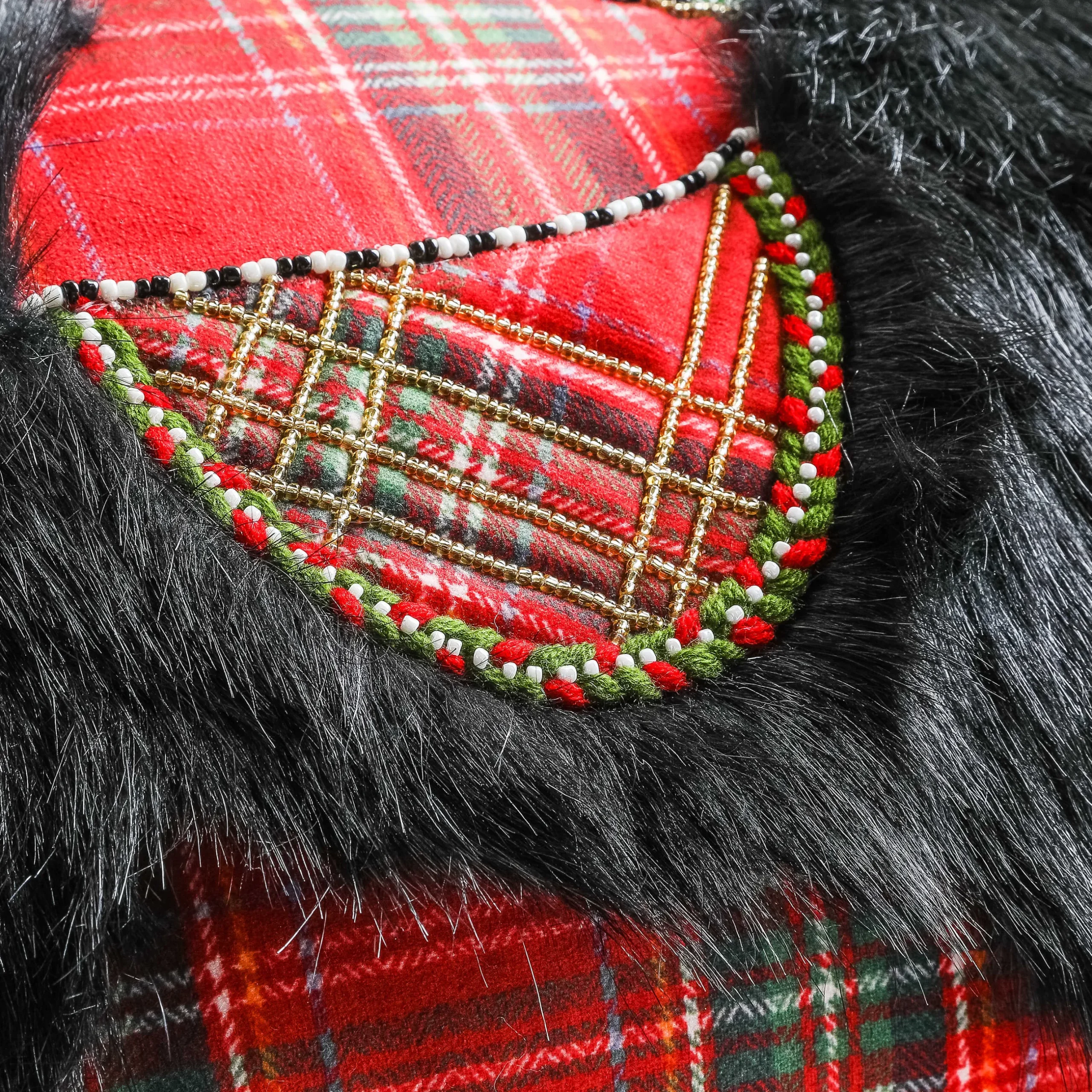 Holiday|Pillows, Throws, & Cushions|MacKenzie-Childs Tartan Scottie Lumbar Pillow