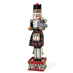 Holiday|Room Accents|MacKenzie-Childs Tartastic Bagpiper Nutcracker