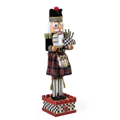 Holiday|Room Accents|MacKenzie-Childs Tartastic Bagpiper Nutcracker