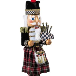 Holiday|Room Accents|MacKenzie-Childs Tartastic Bagpiper Nutcracker