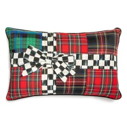 Holiday|Pillows, Throws, & Cushions|MacKenzie-Childs Tartastic Bow Lumbar Pillow