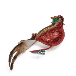 Holiday|Greenery & Florals|MacKenzie-Childs Tartastic Cardinal Clip