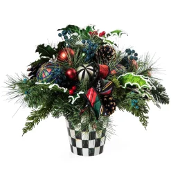 Holiday|Greenery & Florals|MacKenzie-Childs Tartastic Centerpiece