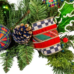 Holiday|Greenery & Florals|MacKenzie-Childs Tartastic Illuminated Garland
