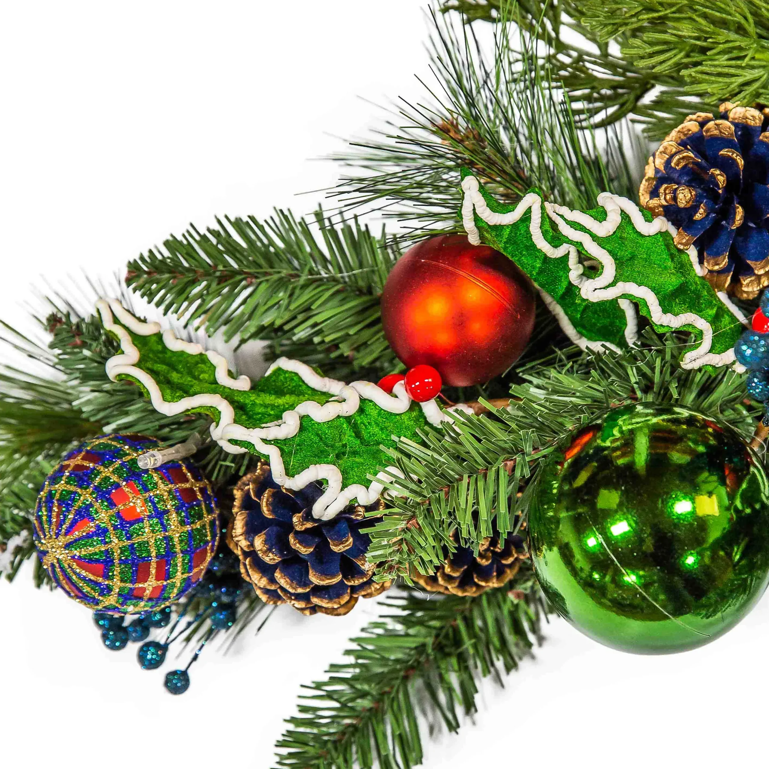 Holiday|Greenery & Florals|MacKenzie-Childs Tartastic Illuminated Swag